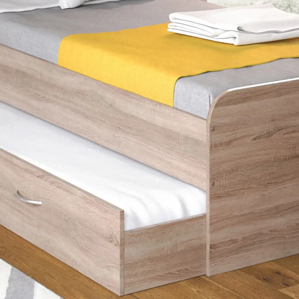 Ausziehbett Enzo Sonoma 90x200 cm mit Matratze Vitalispa