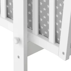 Babywiege Noah Weiß 40x90 mit Rollen Vitalispa