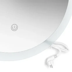 Badezimmerspiegel Weiß 50 x 50 cm Rund Vicco