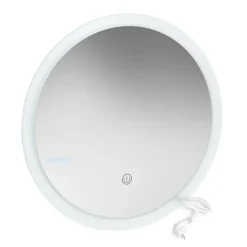 Badezimmerspiegel Weiß 60 x 60 cm Rund Vicco