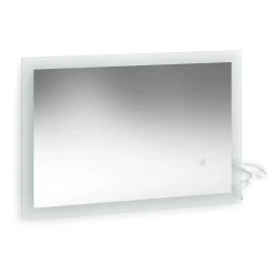 Badezimmerspiegel Weiß 60 x 40 cm Vicco