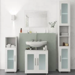 Badezimmerspiegel Emma Weiß 45 x 60 cm Vicco