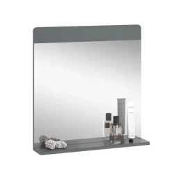 Badezimmerspiegel Izan Grau 60 x 62 cm Vicco