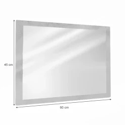 Badezimmerspiegel Kiko Beton 45 x 60 cm Vicco