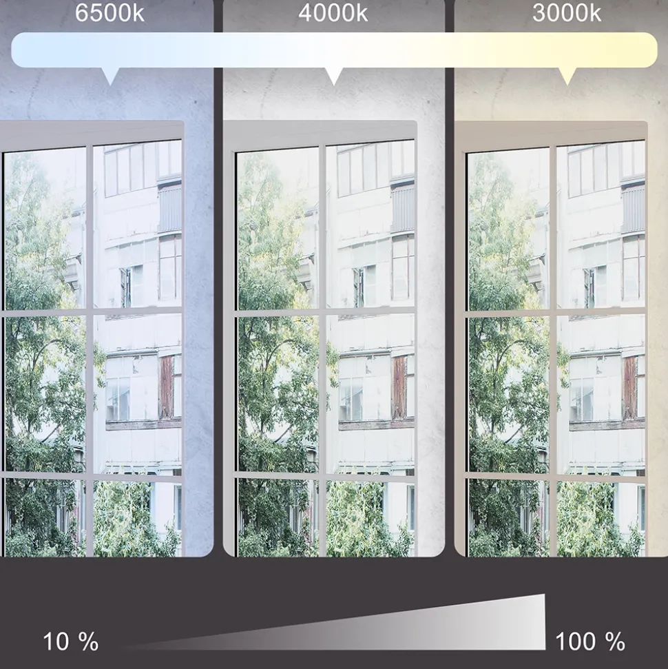 Badezimmerspiegel Miral Glas 80 x 2.8 cm mit Backlight Beleuchtung Vicco