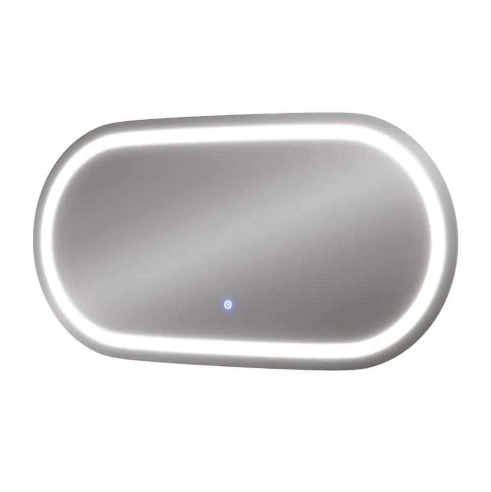 Badezimmerspiegel Miral Glas 100 x 2.8 cm mit Frontlight Beleuchtung Vicco