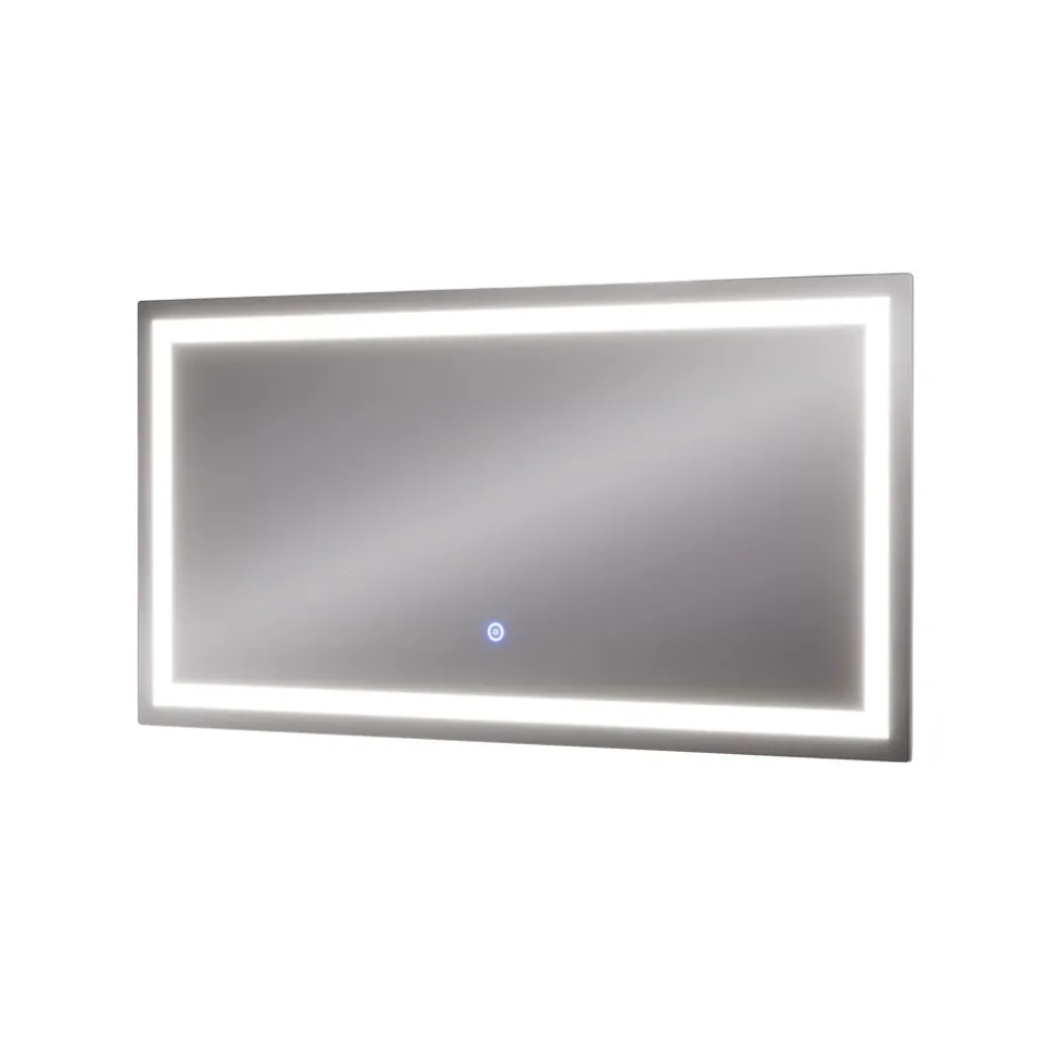 Badezimmerspiegel Miral Glas 80 x 2.8 cm mit Frontlight Beleuchtung Vicco
