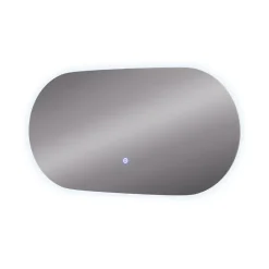 Badezimmerspiegel Miral Glas 80 x 2.8 cm mit Backlight Beleuchtung Vicco