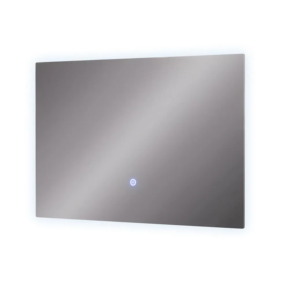Badezimmerspiegel Miral Glas 60 x 2.8 cm mit Backlight Beleuchtung Vicco