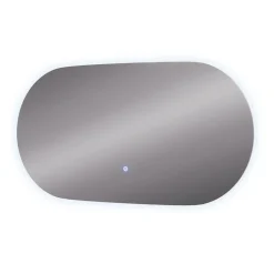 Badezimmerspiegel Miral Glas 100 x 2.8 cm mit Backlight Beleuchtung Vicco