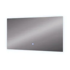 Badezimmerspiegel Miral Glas 100 x 2.8 cm mit Backlight Beleuchtung Vicco