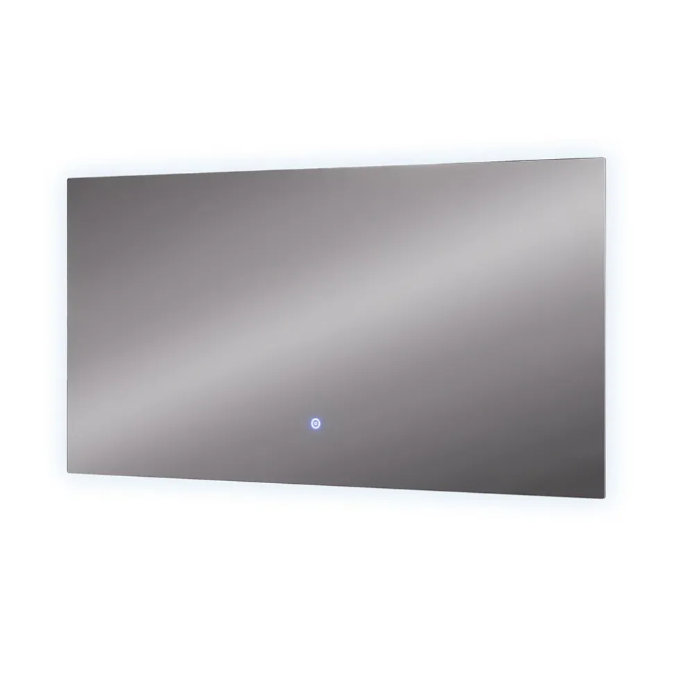 Badezimmerspiegel Miral Glas 100 x 2.8 cm mit Backlight Beleuchtung Vicco