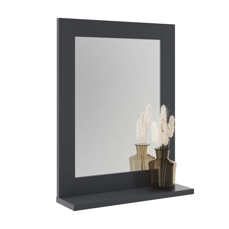 Badezimmerspiegel Vilda Grau 40 x 50 cm Vicco