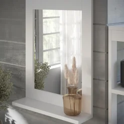 Badezimmerspiegel Vilda Weiß 40 x 50 cm Vicco