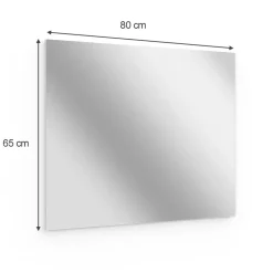 Badezimmerspiegel Viola Weiß 2 x 65 cm Vicco