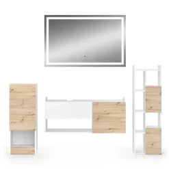 Badmöbel-Set Alf Weiß 4 Teile Vicco