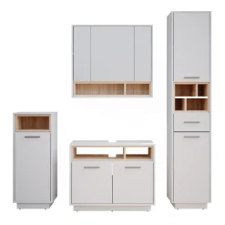 Badmöbel-Set Beatrice Weiß 4 Teile Vicco