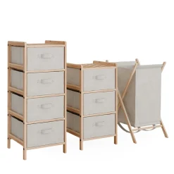Badmöbel-Set Bruno Beige 3 Teile Vicco