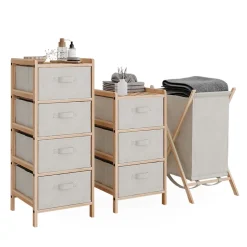 Badmöbel-Set Bruno Beige 3 Teile Vicco