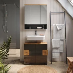 Badmöbel-Set Eden Anthrazit 2 Teile Vicco