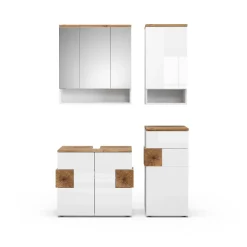 Badmöbel-Set Eden Weiß 4 Teile Vicco