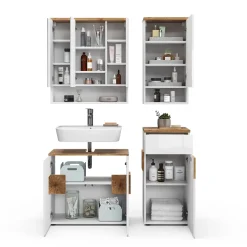 Badmöbel-Set Eden Weiß 4 Teile Vicco