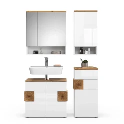 Badmöbel-Set Eden Weiß 4 Teile Vicco