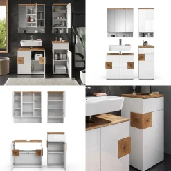 Badmöbel-Set Eden Weiß 4 Teile Vicco