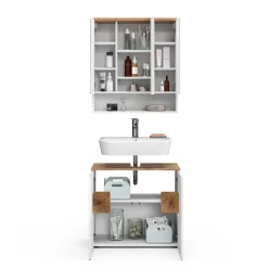 Badmöbel-Set Eden Weiß 2 Teile Vicco