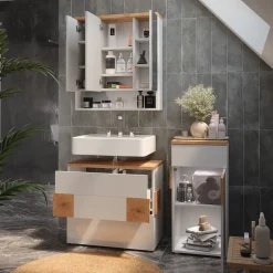 Badmöbel-Set Eden Weiß 3 Teile Vicco