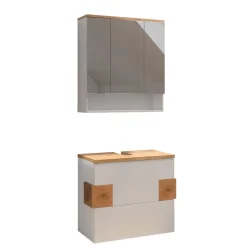 Badmöbel-Set Eden Weiß 2 Teile Vicco