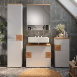 Badmöbel-Set Eden Weiß 2 Teile Vicco