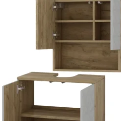 Badmöbel-Set Edge Weiß 2 Teile Vicco