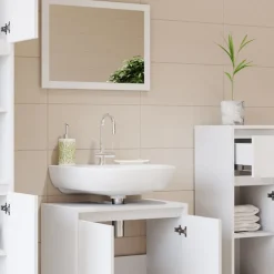 Badmöbel-Set Emma Weiß 4 Teile Vicco