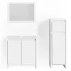Badmöbel-Set Emma Weiß 3 Teile, mit Midischrank Vicco