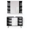 Badmöbel-Set Fynn Anthrazit 2 Teile, Unterschrank 80 cm Vicco