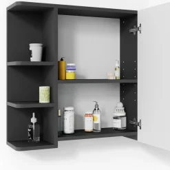 Badmöbel-Set Fynn Anthrazit 2 Teile Vicco