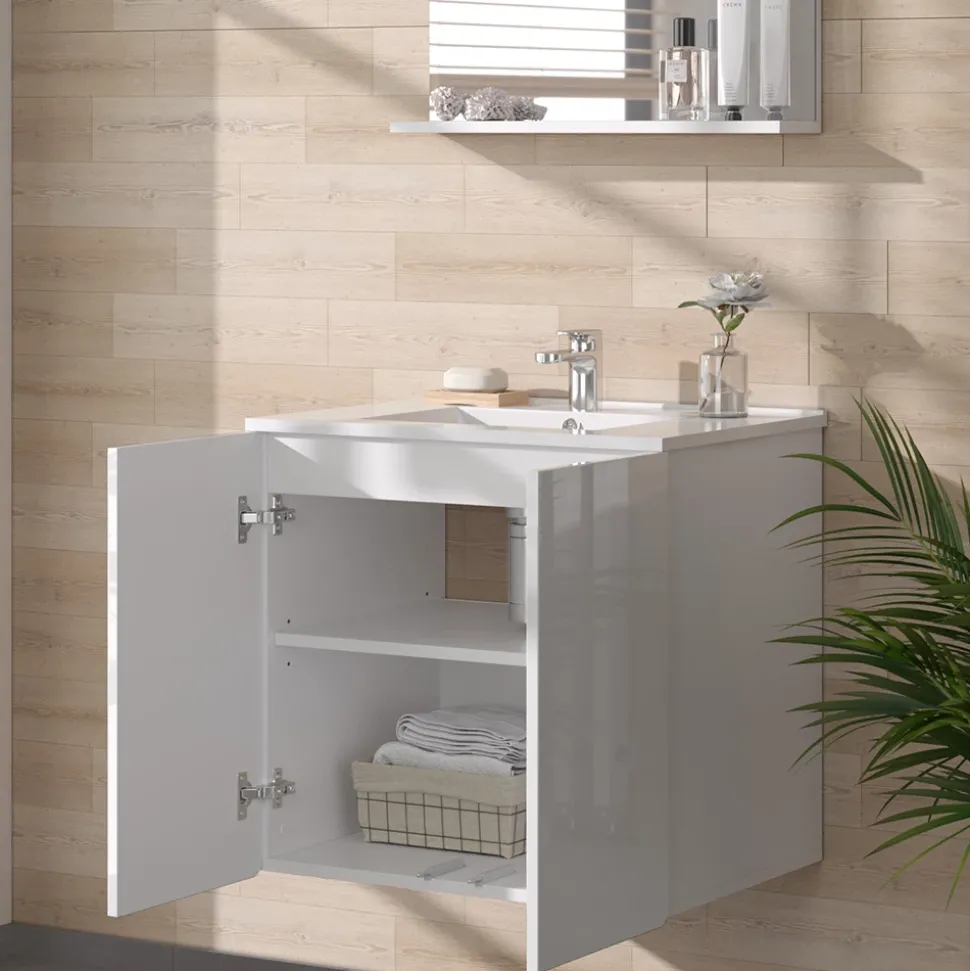 Badmöbel-Set Izan Weiß 2 Teile Vicco