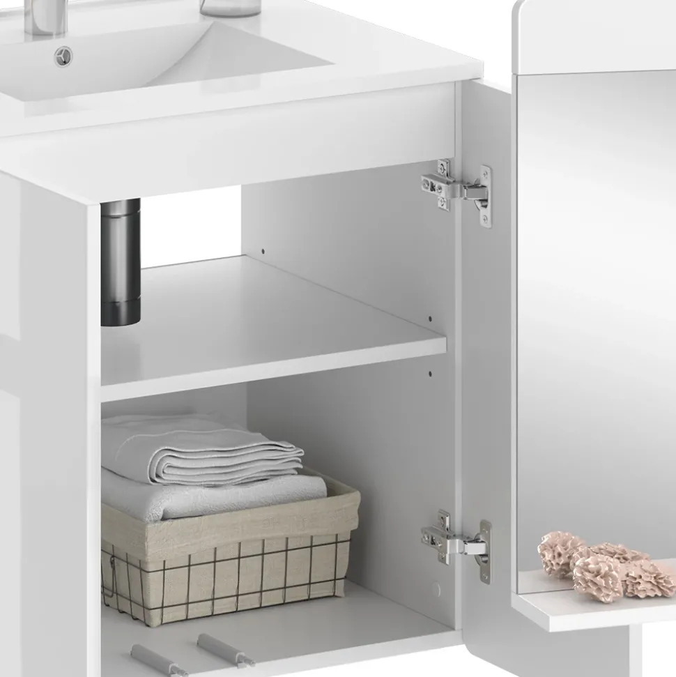 Badmöbel-Set Izan Weiß 2 Teile Vicco