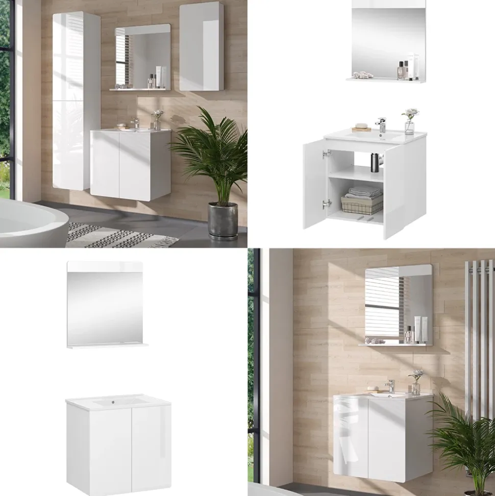 Badmöbel-Set Izan Weiß 2 Teile Vicco