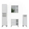 Badmöbel-Set Leano Weiß 4-teiliges Set Vicco