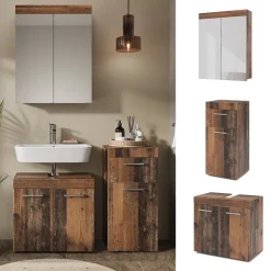 Badmöbel-Set Luna Oldstyle 3 Teile Vicco