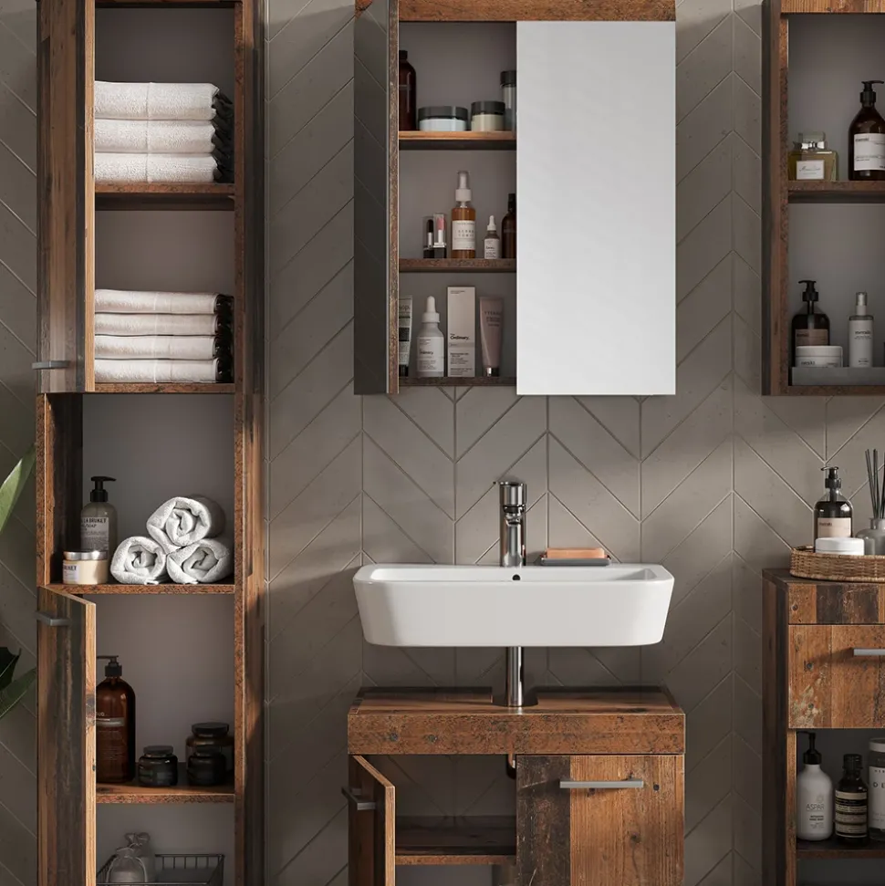 Badmöbel-Set Luna Oldstyle 5 Teile Vicco