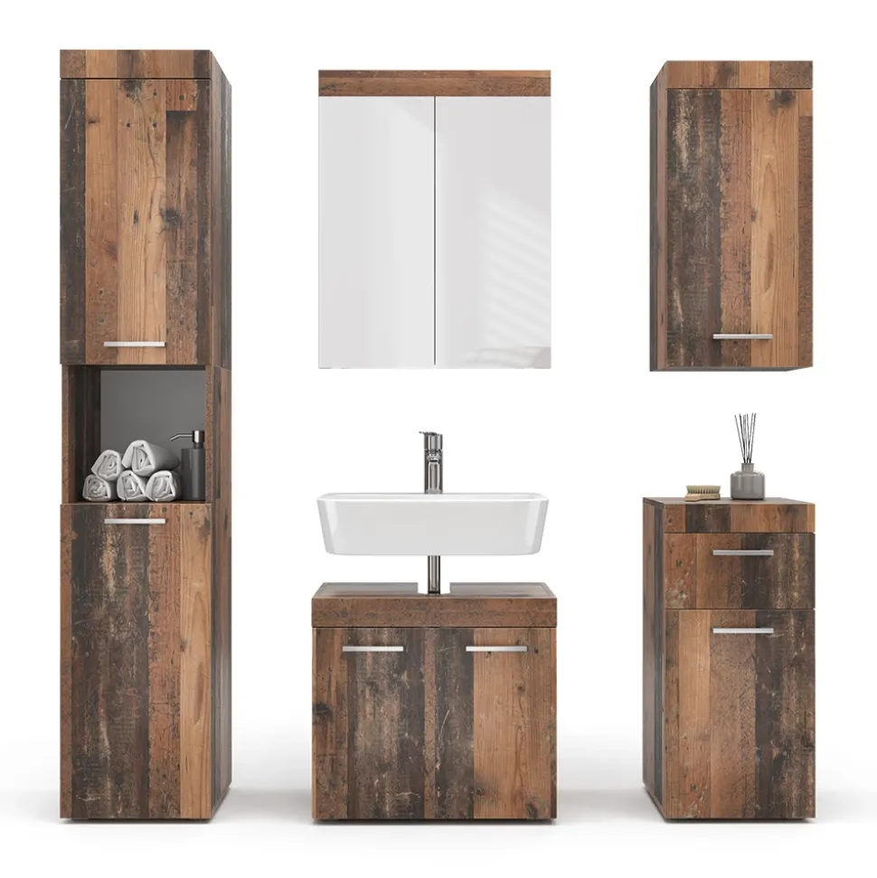 Badmöbel-Set Luna Oldstyle 5 Teile Vicco