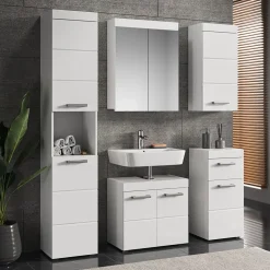 Badmöbel-Set Luna Weiß 5 Teile Vicco