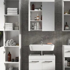 Badmöbel-Set Luna Weiß 5 Teile Vicco