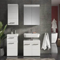 Badmöbel-Set Luna Weiß 4 Teile Vicco