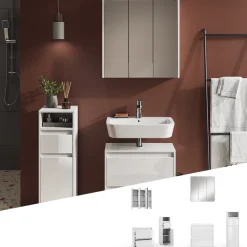 Badmöbel-Set Majest Weiß 3 Teile Vicco