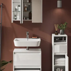 Badmöbel-Set Majest Weiß 3 Teile Vicco