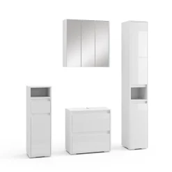 Badmöbel-Set Majest Weiß 4 Teile Vicco